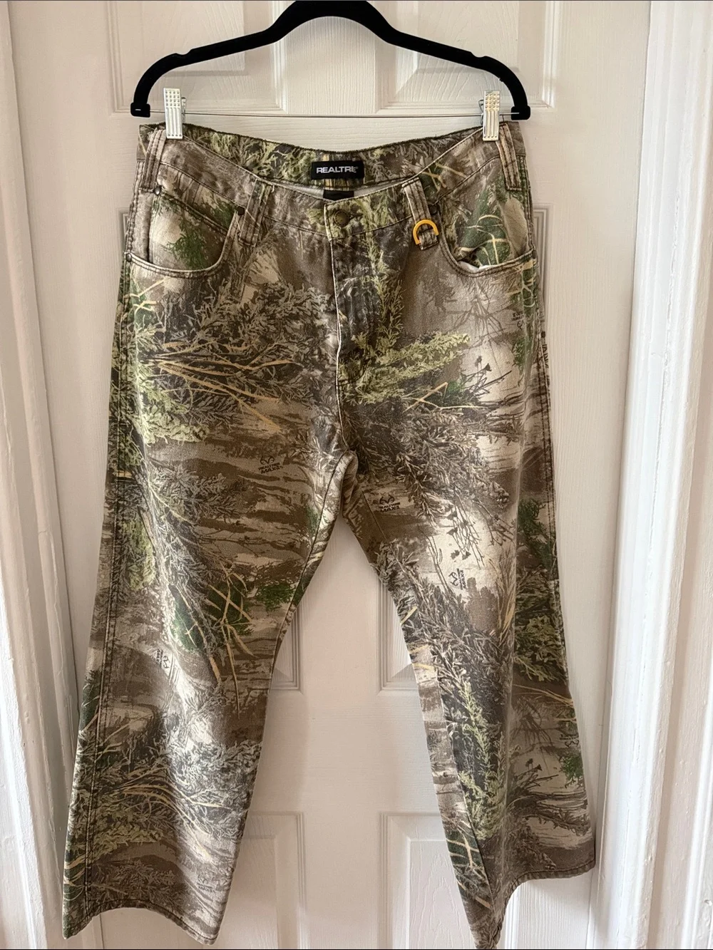 Vintage Realtree unisex Camouflage Bootcut Jeans — Brown & Green